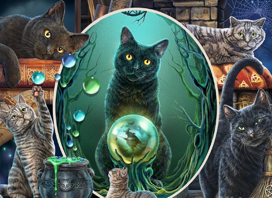 Fantasy Black Cat Diamond Painting – All Diamond Painting