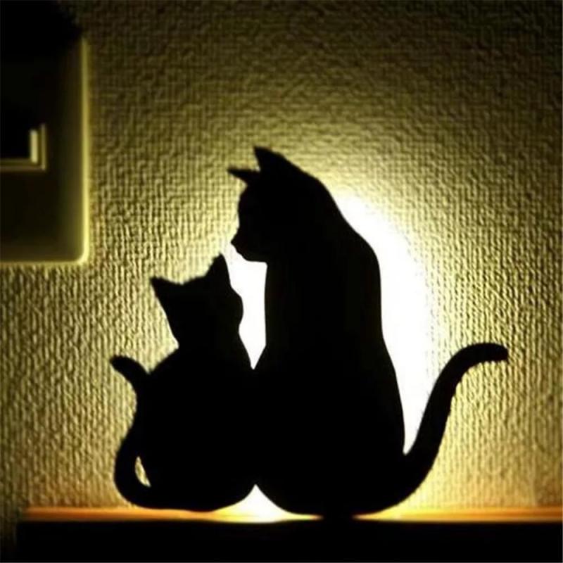 Black Cat Night Light - Love / United States