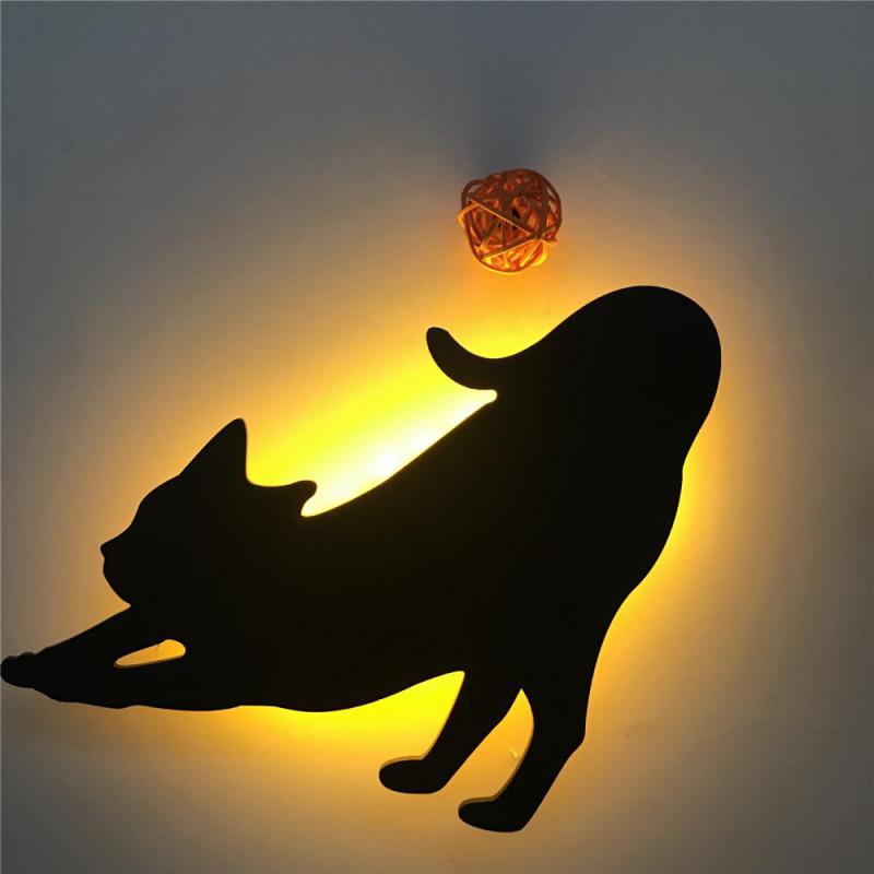 Black Cat Night Light - Stretch / United States