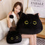 Black Cat Plush Pillow