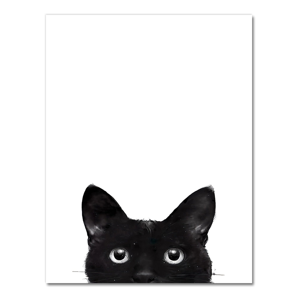 Black Cat Posters and Prints - 13x18cm No Frame / Black Cat