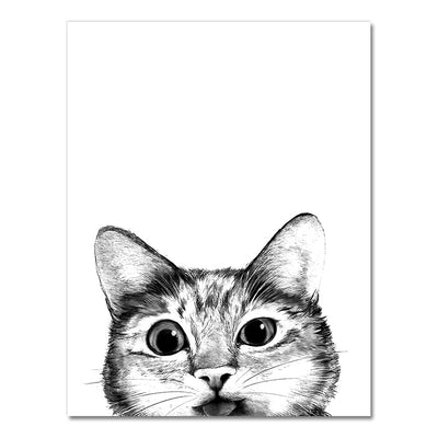 Black Cat Posters and Prints - 13x18cm No Frame / Cute - Cat
