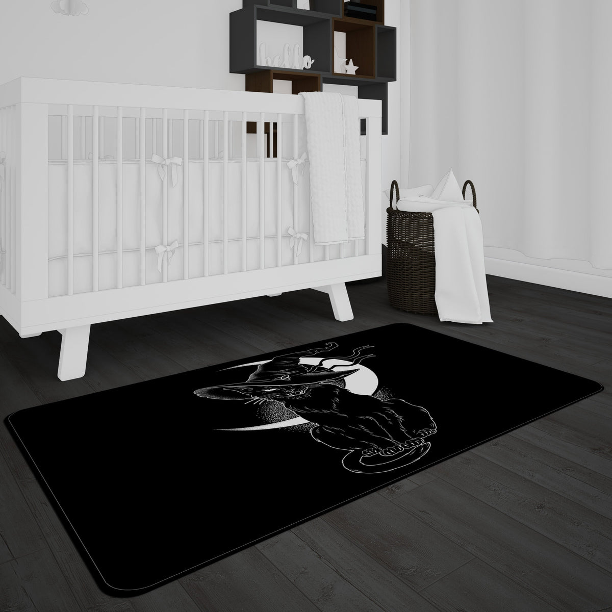 Black Cat Rug