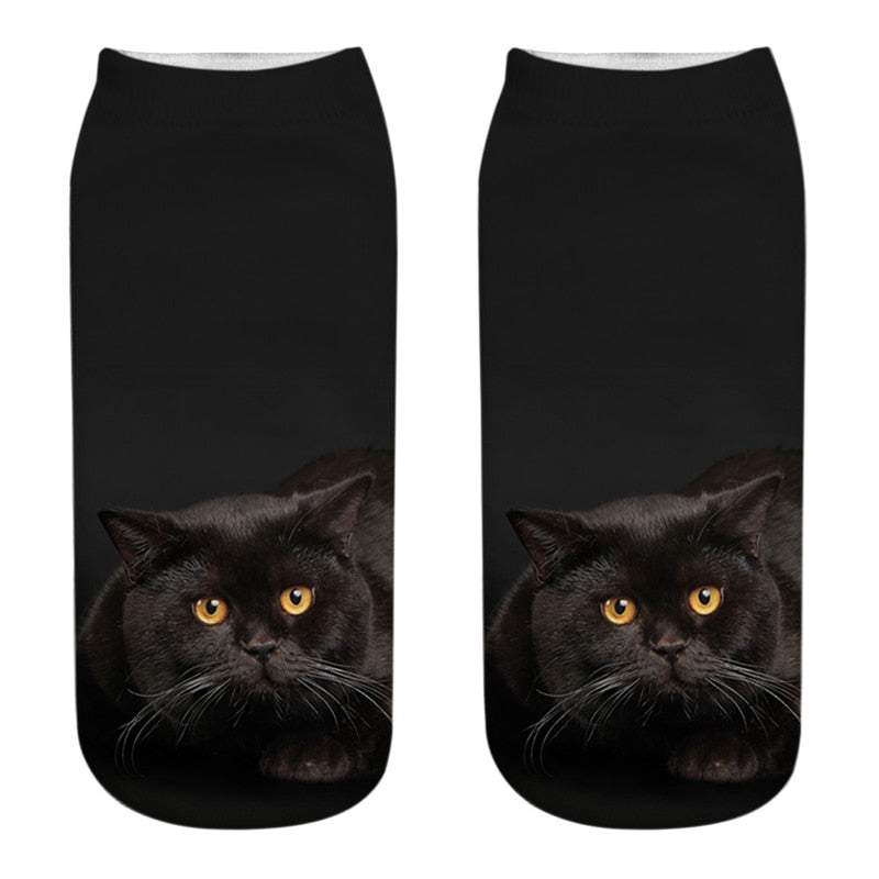 Black Cat Socks - Cat Socks