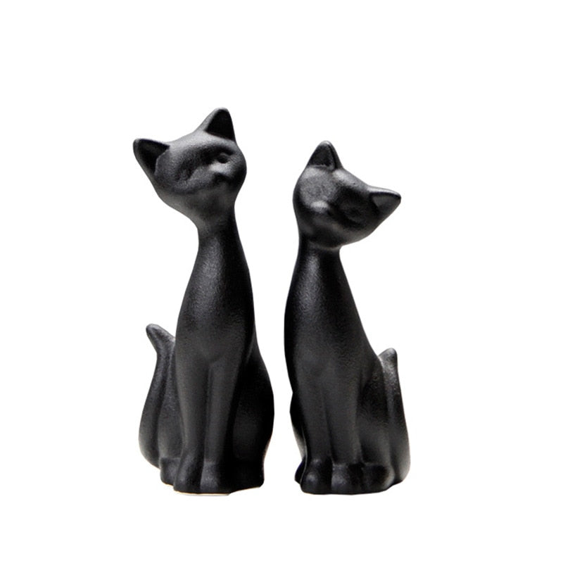 Black Cat Statue