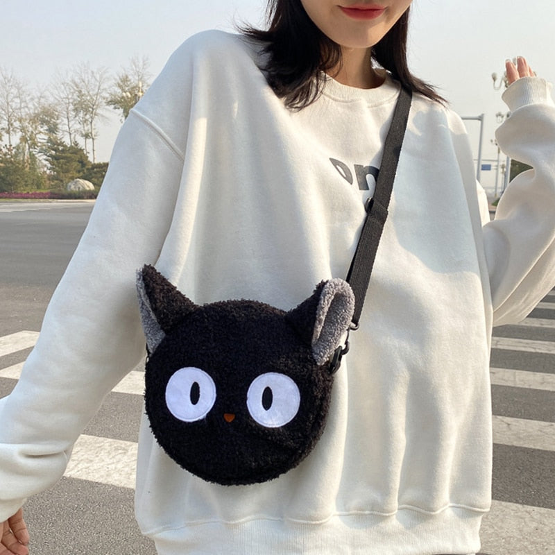 Black Crossbody Cat Purse - Cat purse