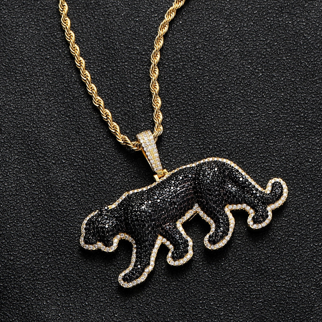Black Panther Cat Necklace - Cat necklace