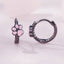 Black Pink Cat Paw Earrings - Cat earrings