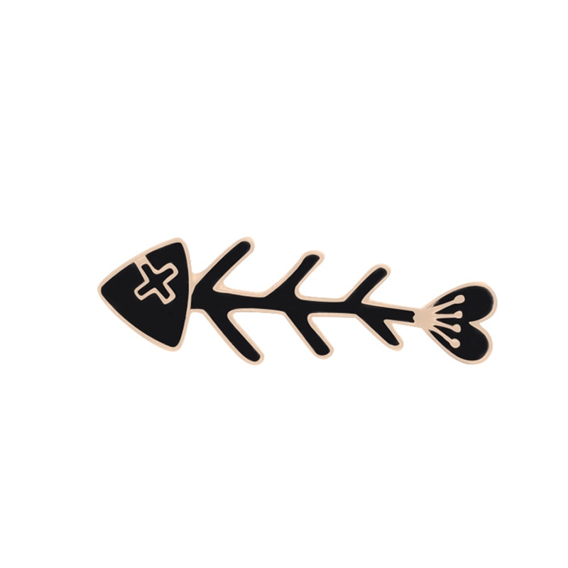 Black White Cats Enamel Pins - Cat 15