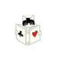 Black White Cats Enamel Pins - Cat 12
