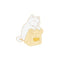 Black White Cats Enamel Pins - White Cat