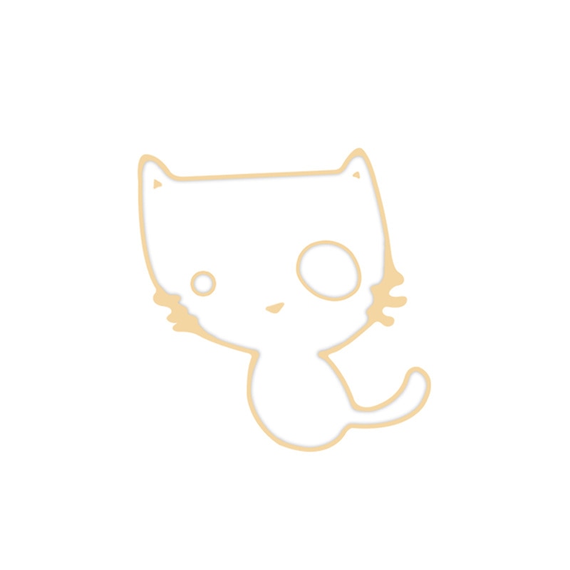 Black White Cats Enamel Pins - Cat 10