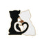 Black White Cats Enamel Pins - Cat 5