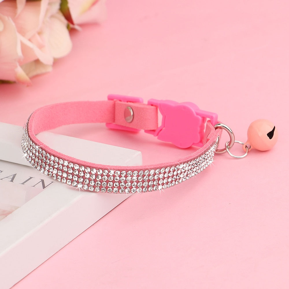 Bling Cat Collars - Pink / XS - Cat collars