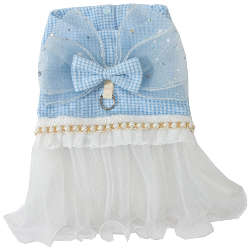 Blue Cat Dress - Blue / XS