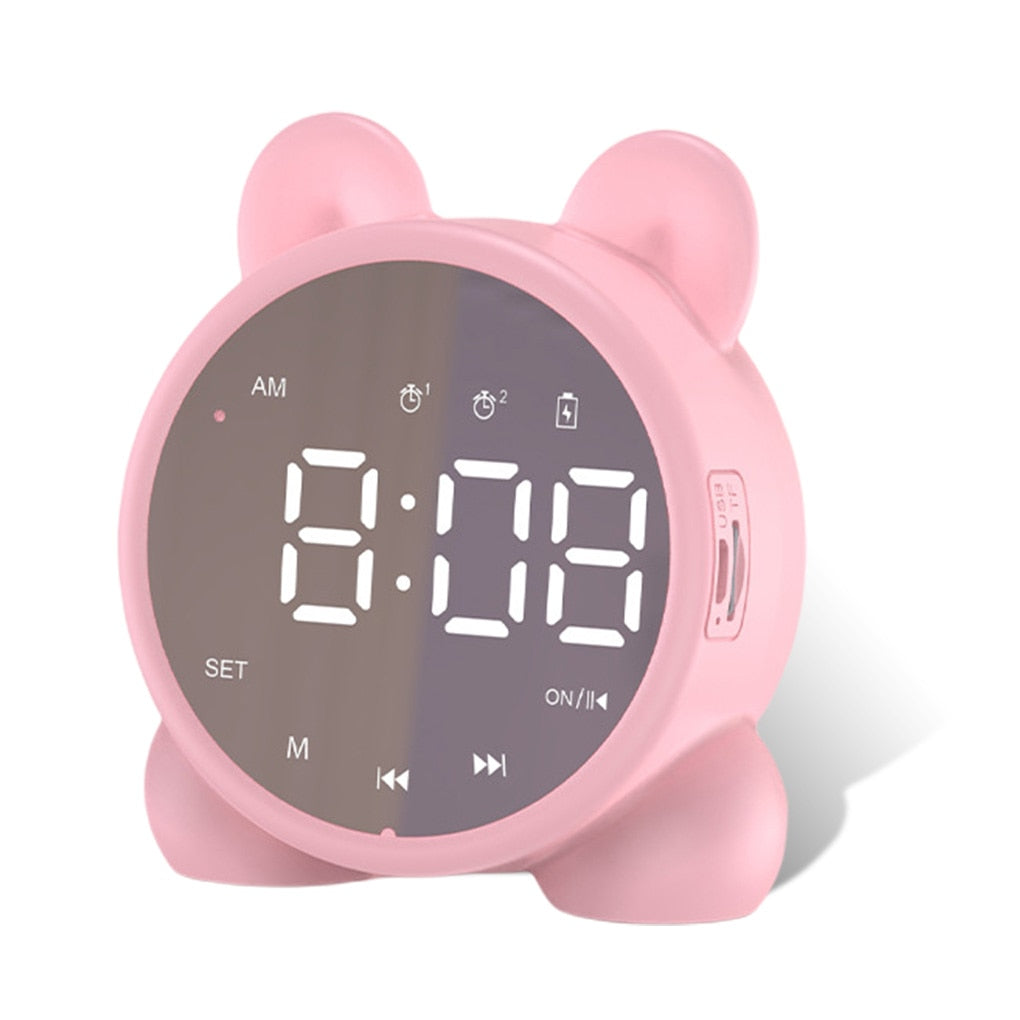 Bluetooth Cat Clock - Pink / United States