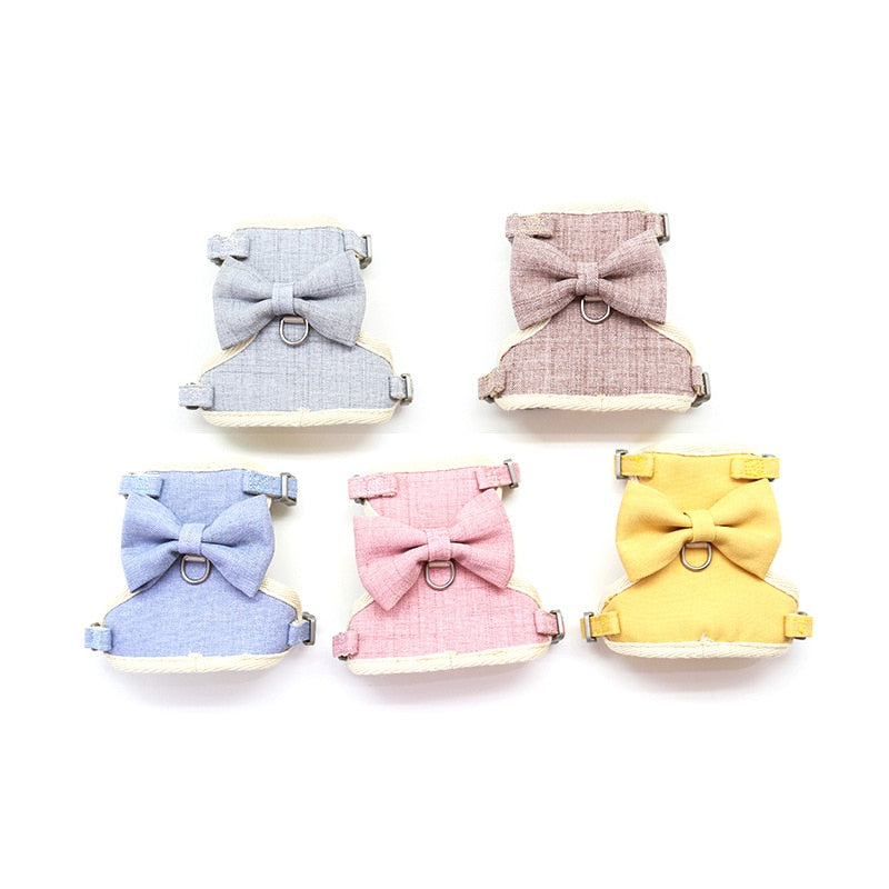 Bow Cat Collar and Leash - cat harness leash