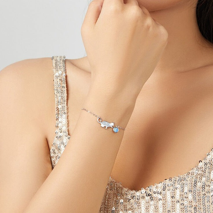 Bracelet with Cat - Cat bracelet