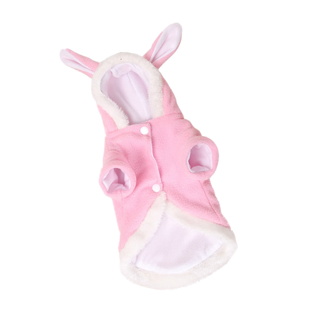 Bunny Costume for Cat - Pink / XS