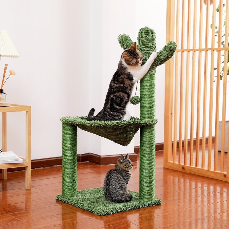 Cactus Hammock Cat Tree - Green / United States