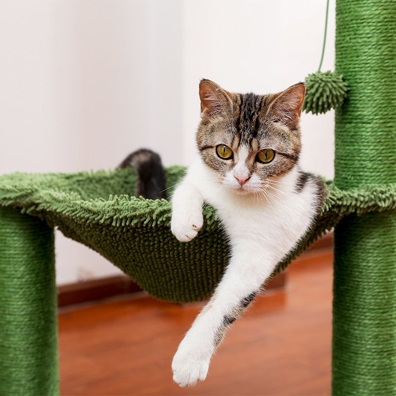 Cactus Hammock Cat Tree - Green / United States