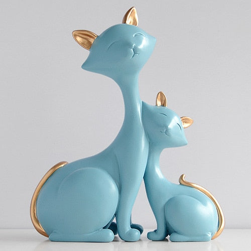 Cahaya Cat Statue - Blue