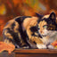 Calico Cat Diamond Painting - Orange / 30x40cm-Round Drill