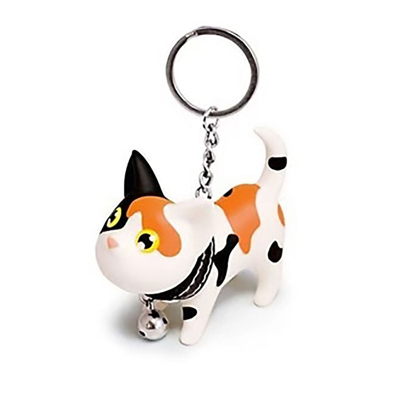 Calico Cat Keychain - Cat Keychains