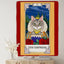 Card Cat Tapestry - Red - Cat Tapestry
