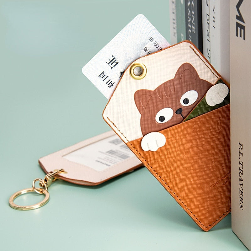 Card Holder Cat Keychain - Cat Keychains