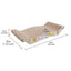 Cardboard Cat Scratcher Post - Arched - Cat scratching post