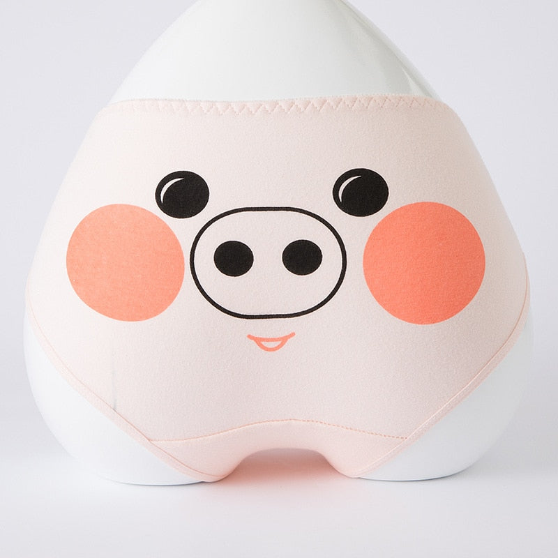 Cartoon Animals Panties - Cat Pigg Panties / L - Cat panties