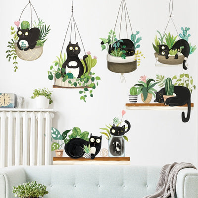 Cartoon Black Cat Wallpaper - Cat Wallpaper