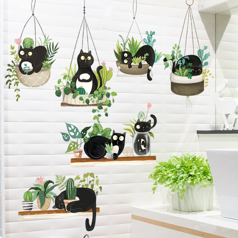 Cartoon Black Cat Wallpaper - Cat Wallpaper