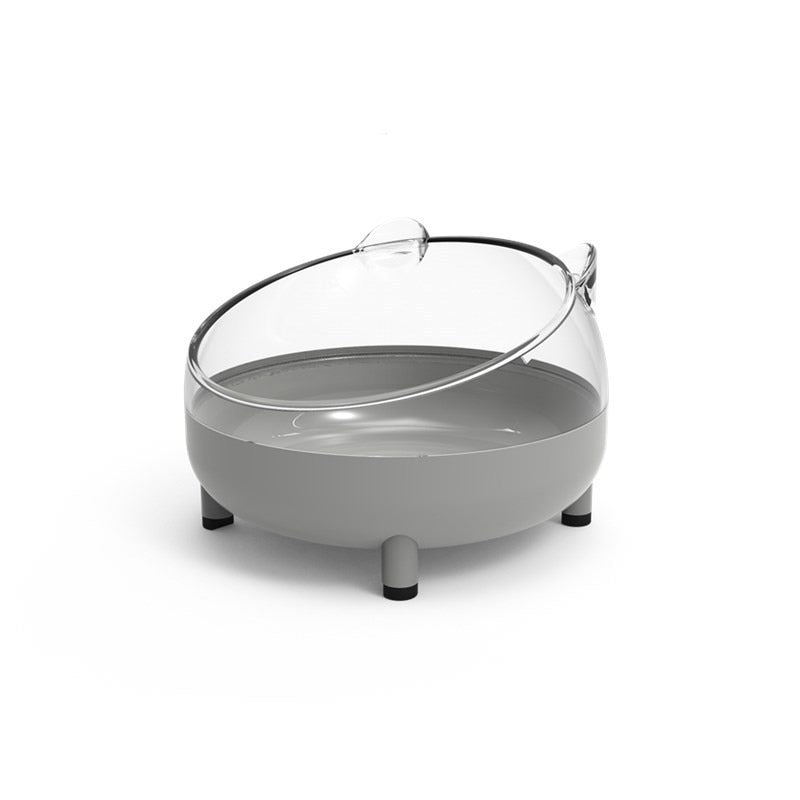 Cartoon Cat Bowl - Grey - Cat Bowls