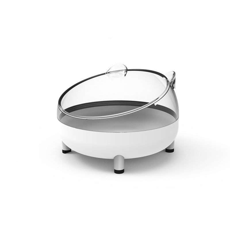 Cartoon Cat Bowl - White - Cat Bowls