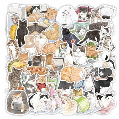 Cartoon Cat Cute Stickers