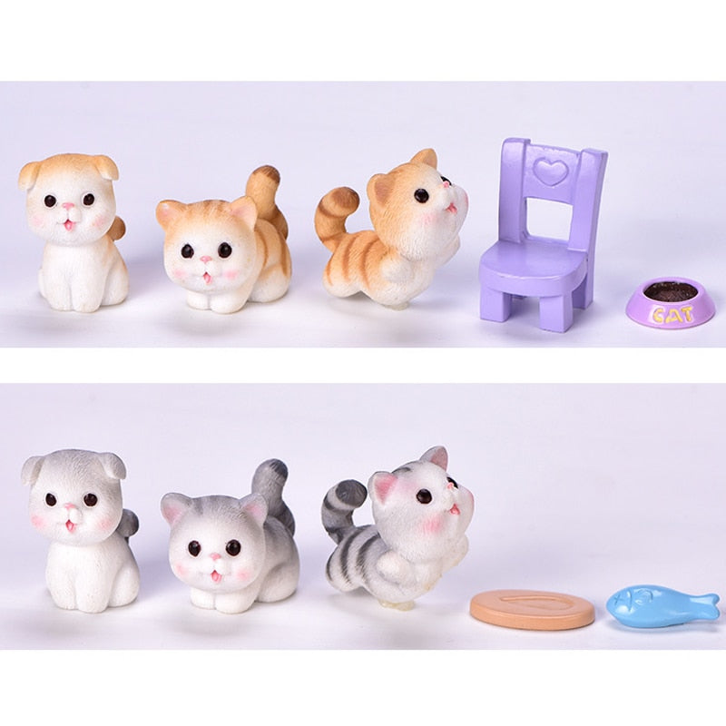 Cartoon Cat Figurines
