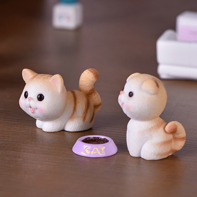 Cartoon Cat Figurines