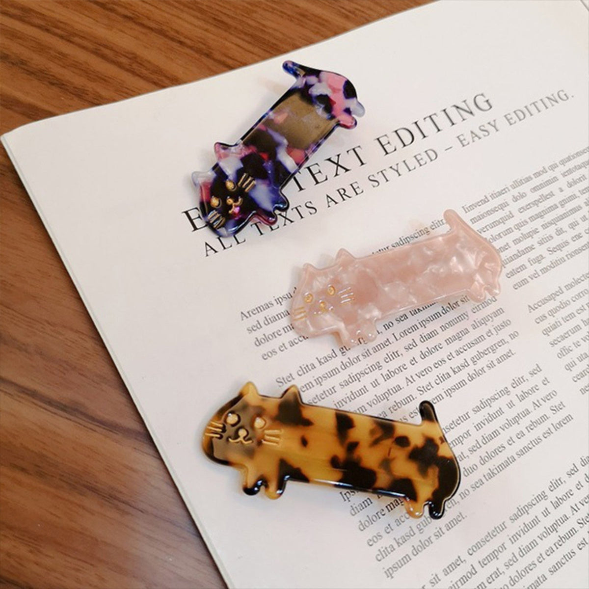 Cartoon Cat Hair Clip - Cat hair clips