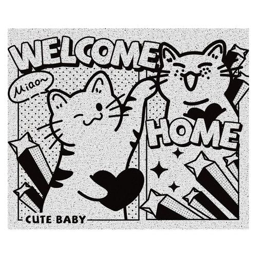 Cartoon Cat Rug - B / 45x75cm
