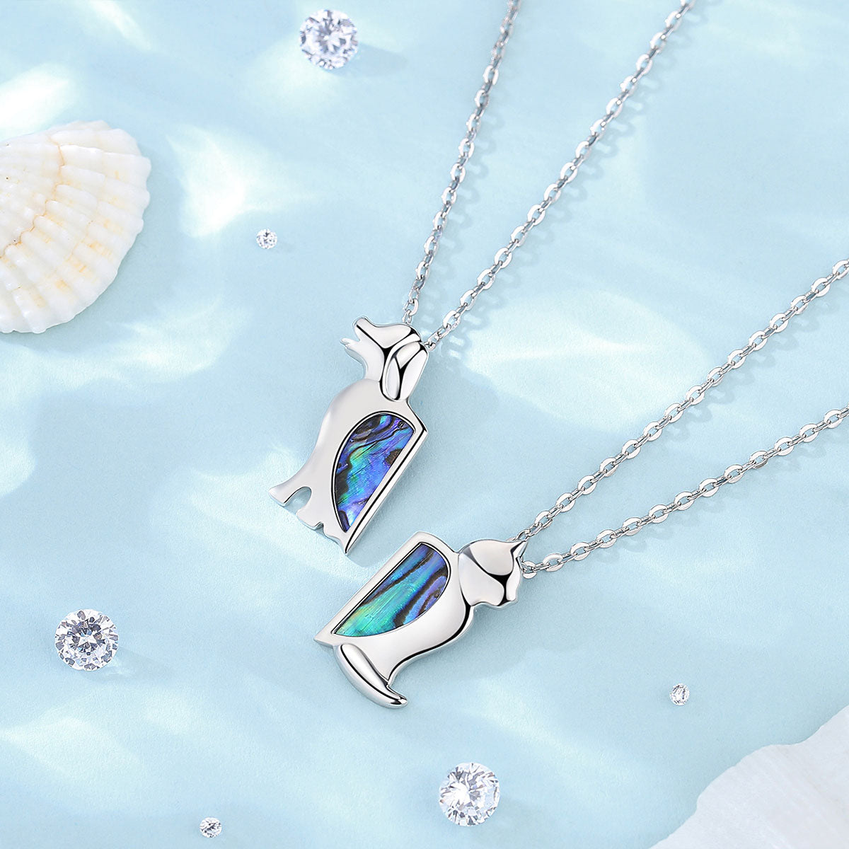 Cat and Dog Necklace - Cat necklace