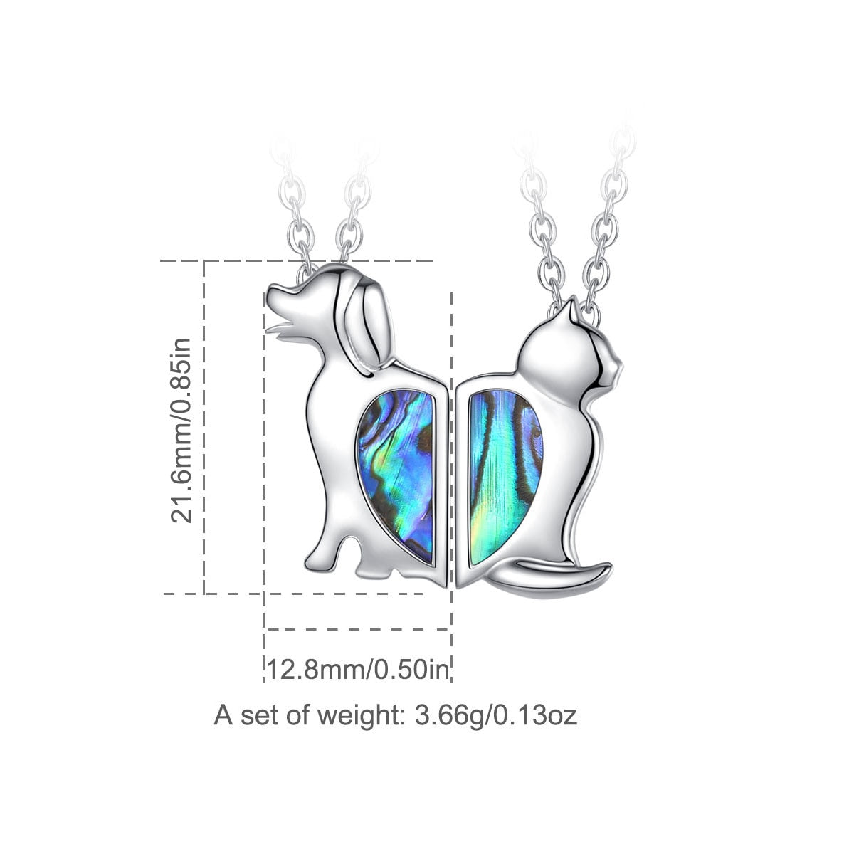 Cat and Dog Necklace - Cat necklace