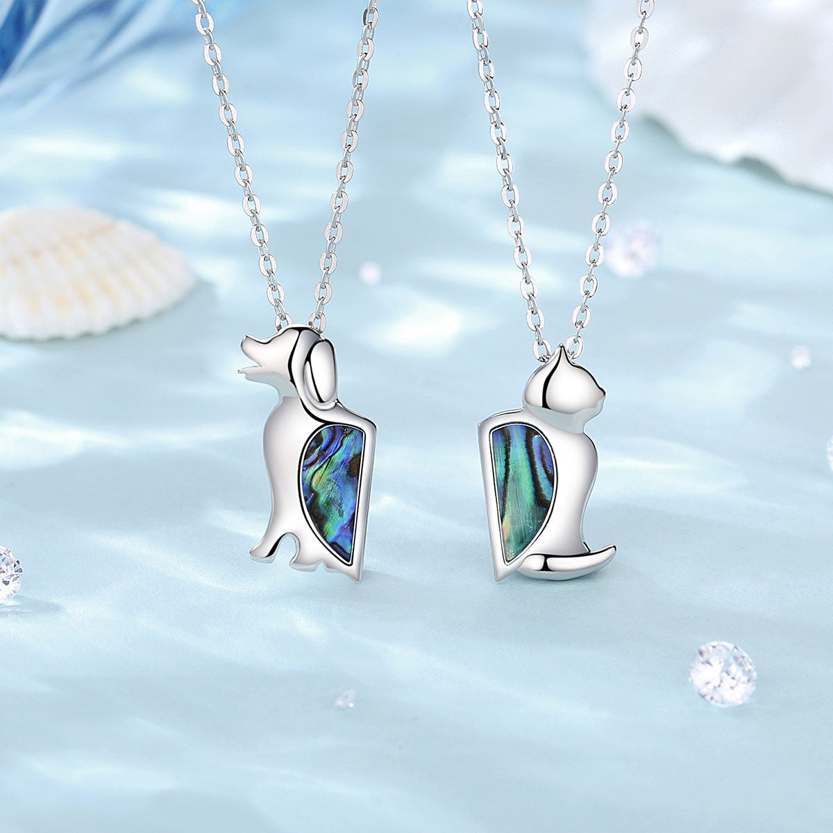 Cat and Dog Necklace - Cat necklace