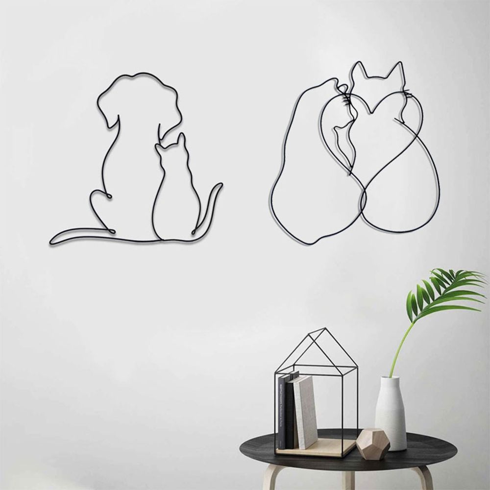 Cat and Dog Wall Art