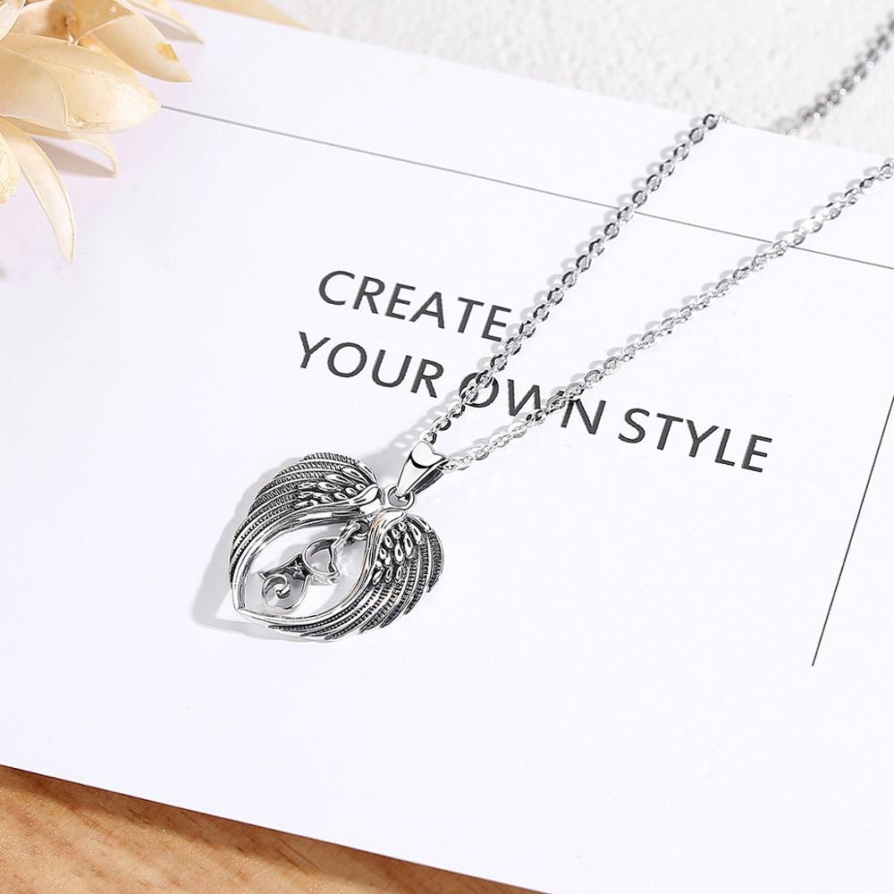Cat Angel Necklace - Cat necklace