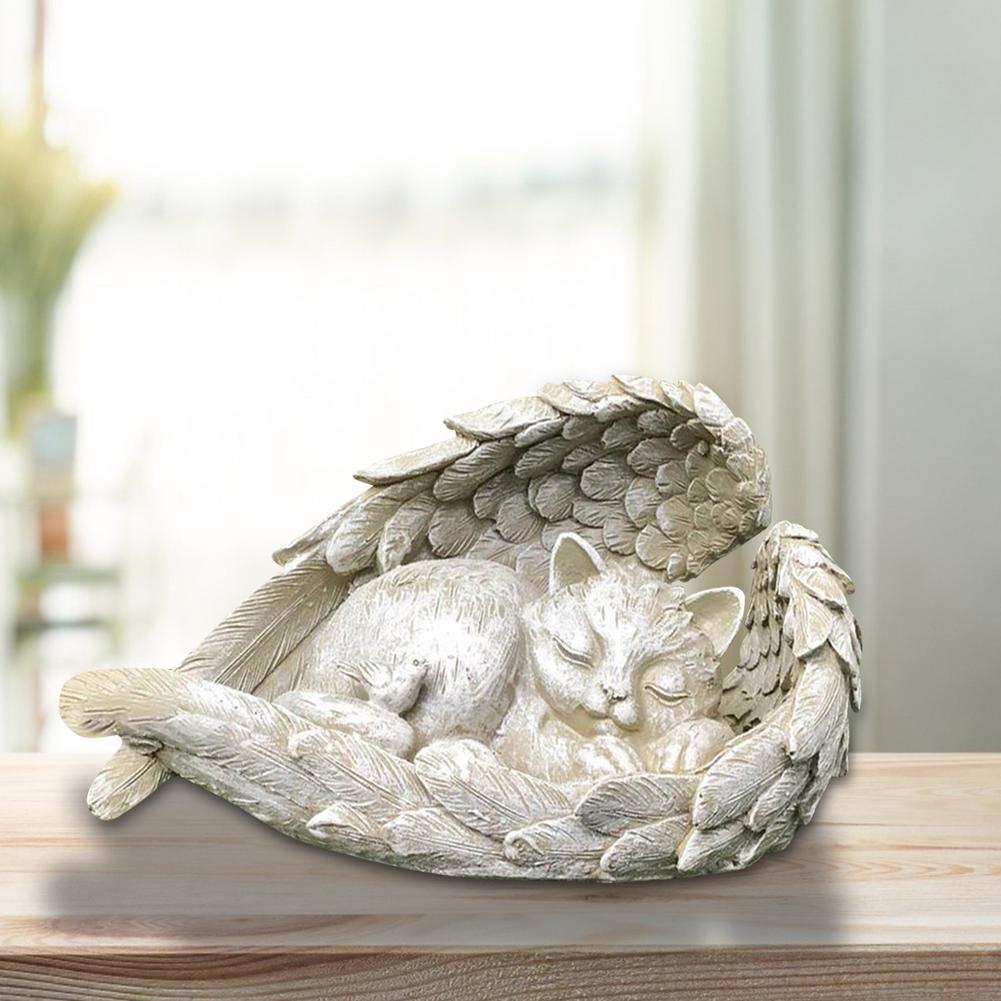 Cat Angel Statue