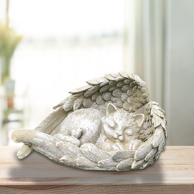 Cat Angel Statue
