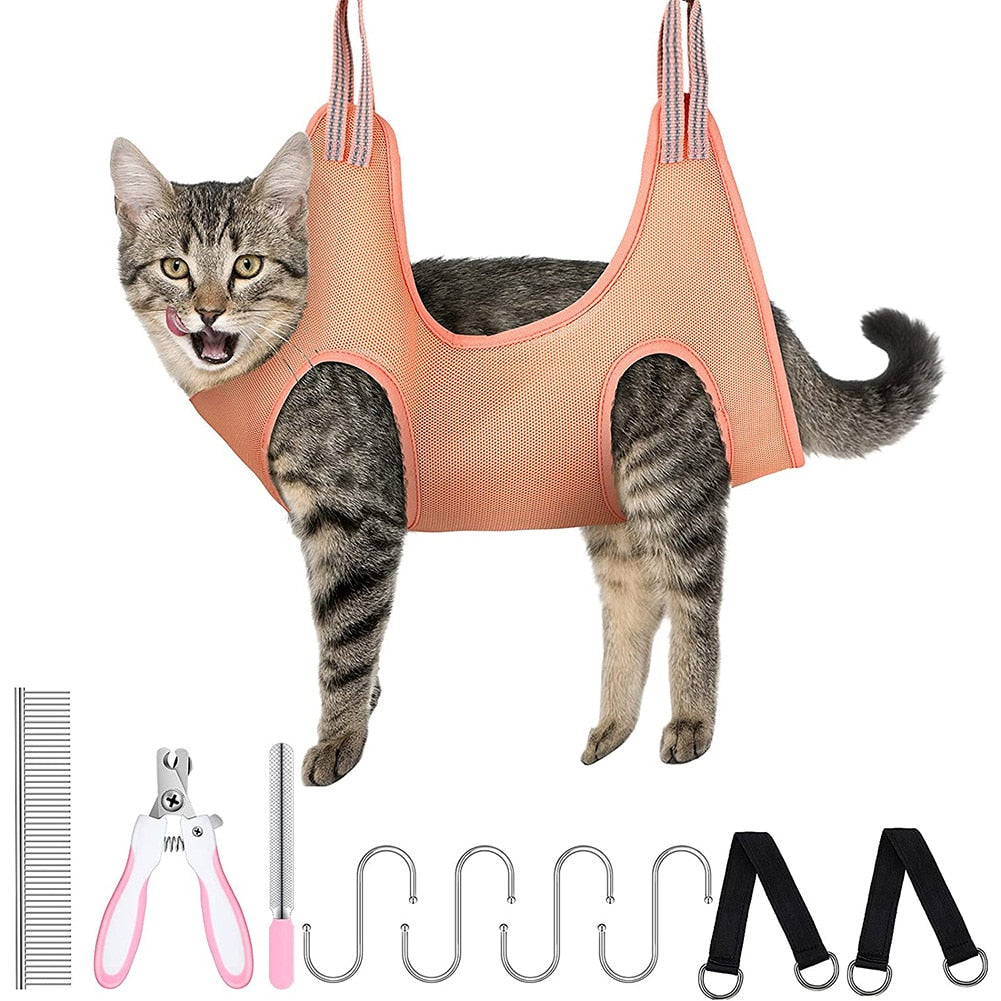 Cat Bath Harness - cat harness leash