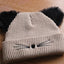 Cat Beanie - Beige / One Size - Cat beanie